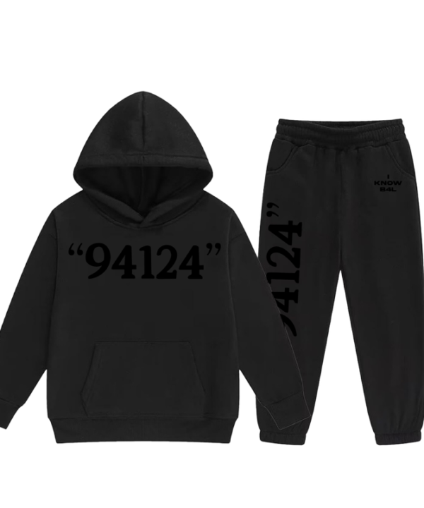 94124 Black “Double Dark” Hoodie - Image 3