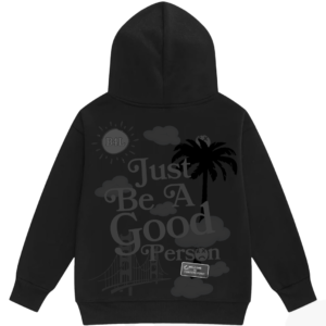 94124 Black “Double Dark” Hoodie