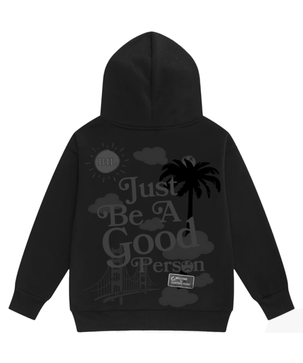 94124 Black “Double Dark” Hoodie - Image 2
