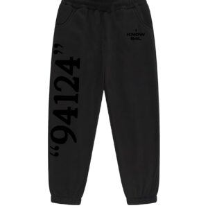 94124 Black “Dark on Dark” Sweatpants